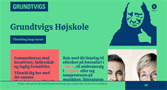 Desktop Screenshot of grundtvigs.dk