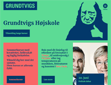 Tablet Screenshot of grundtvigs.dk